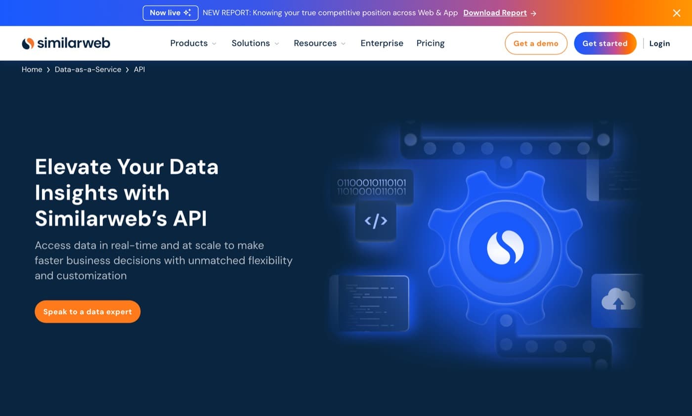 Similarweb API page