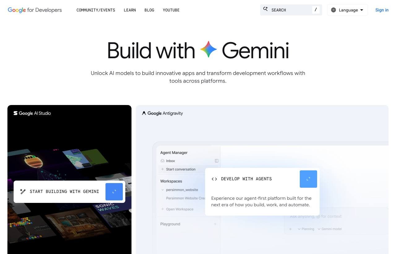 Google PageSpeed Insights homepage screenshot