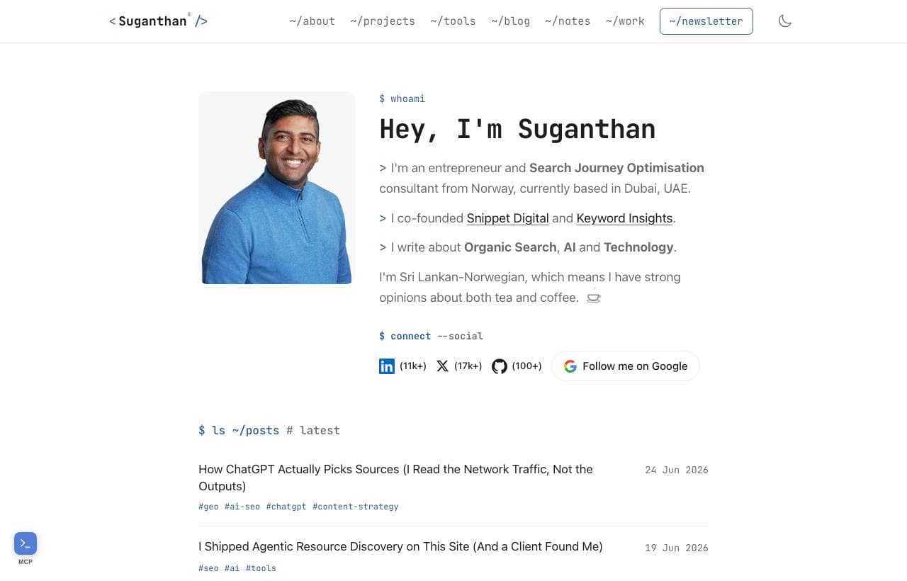 Logfile Analysis for SEO homepage screenshot