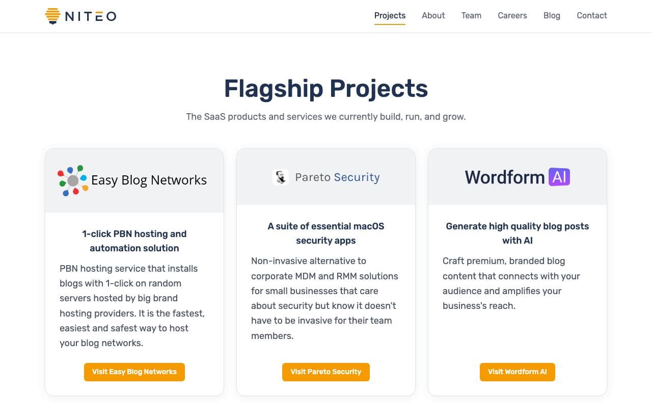 PressProxy homepage screenshot