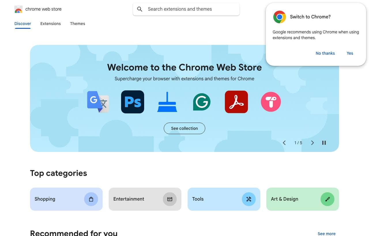 SEO Sidebar homepage screenshot