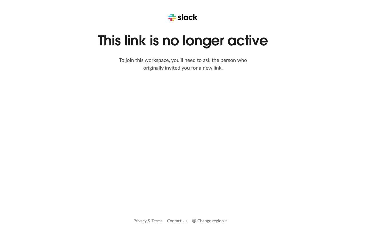 slack channel homepage screenshot