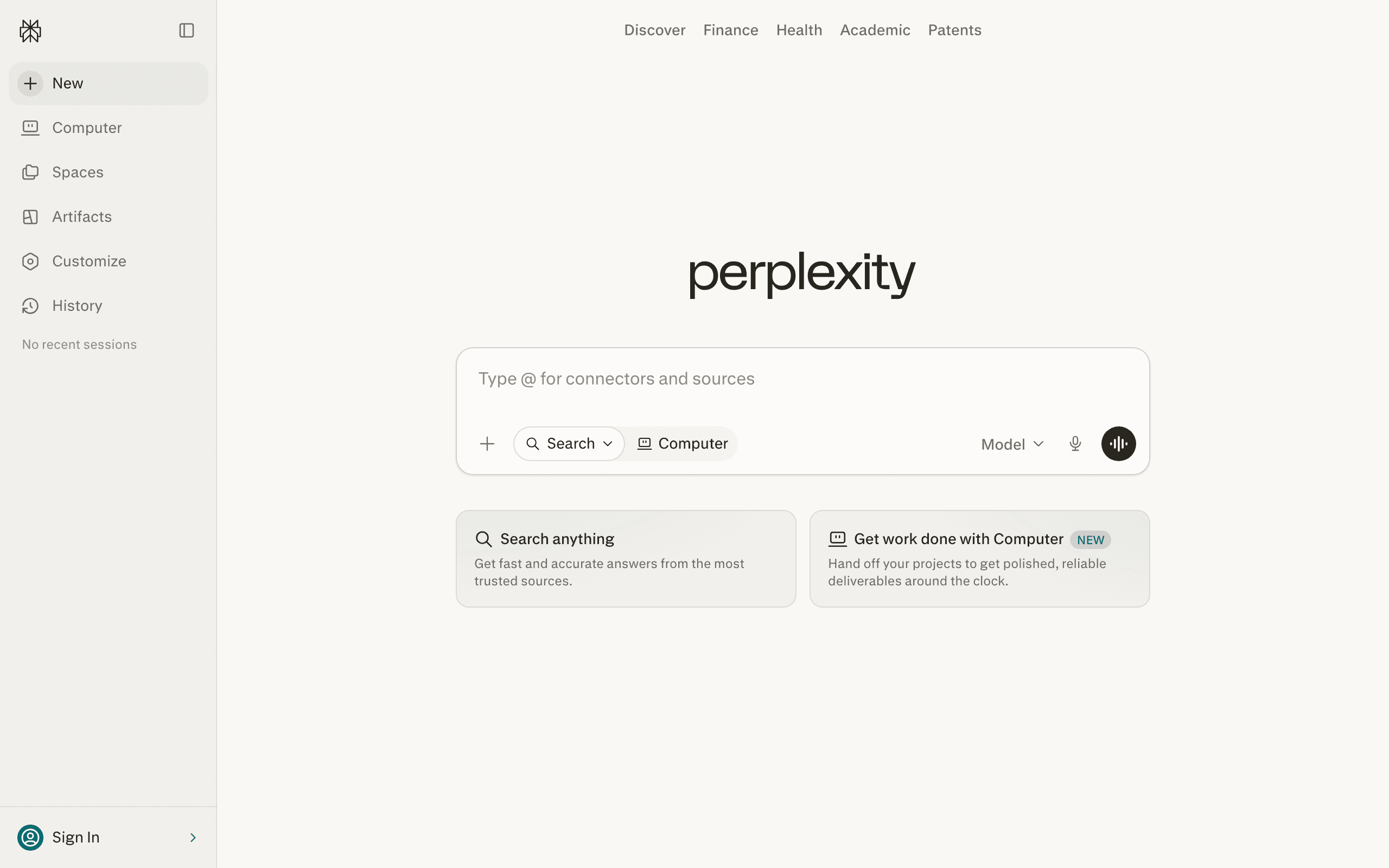 Perplexity answer with its cited sources visible