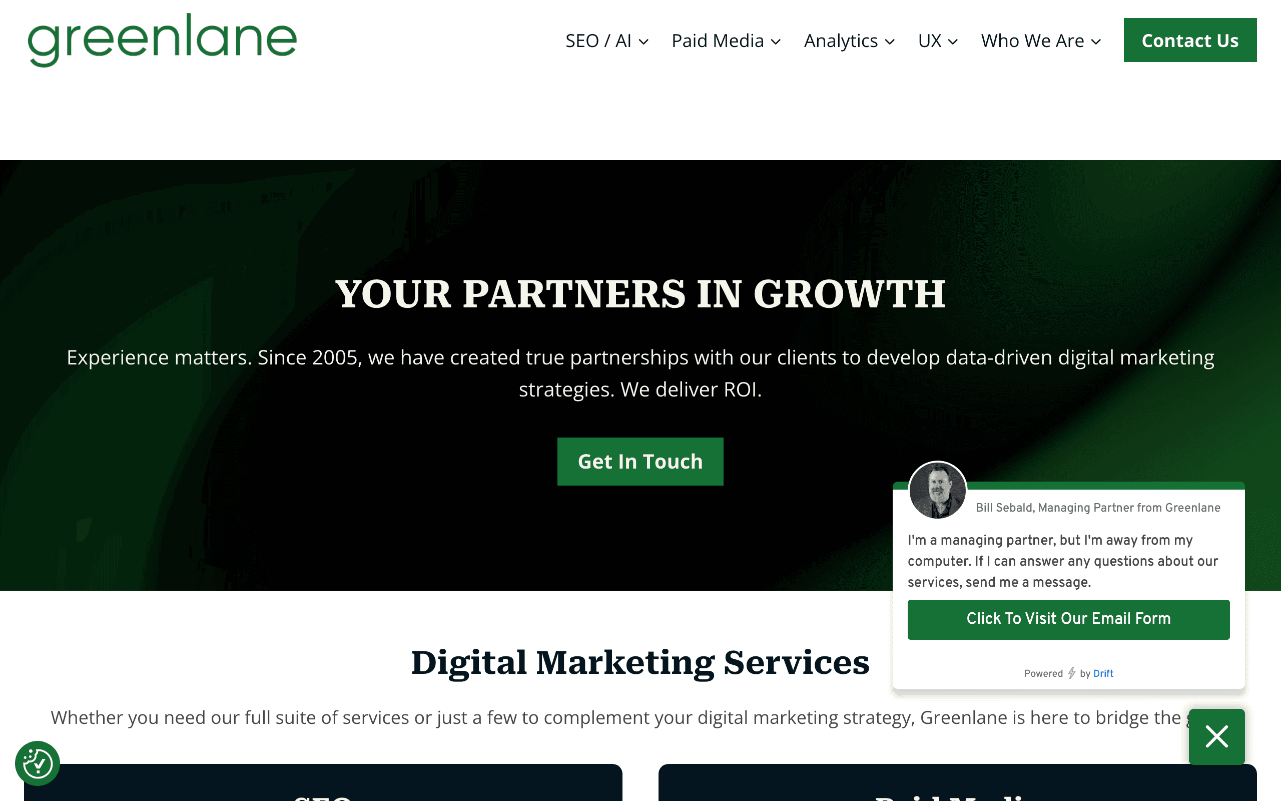 Greenlane homepage