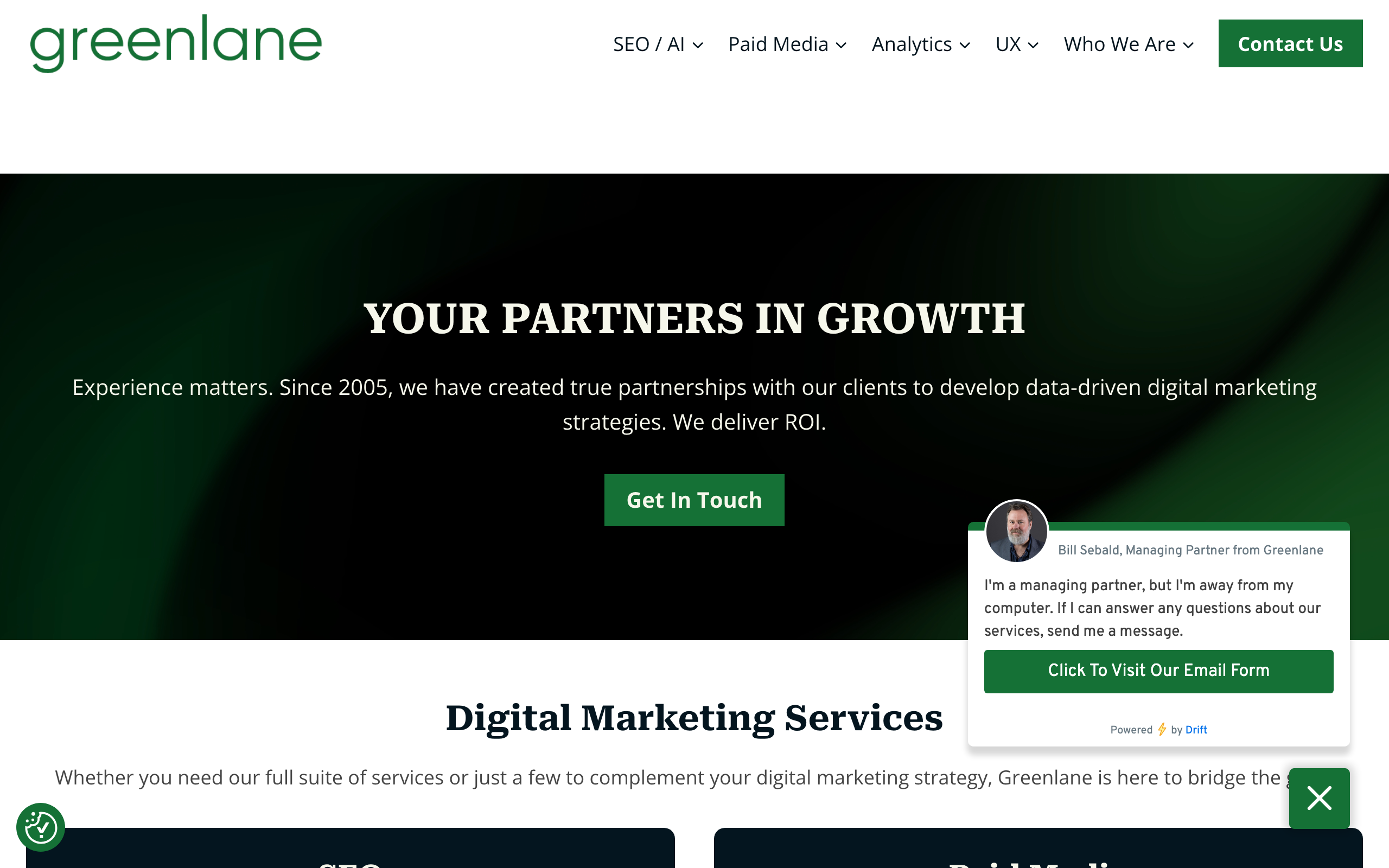 Greenlane homepage