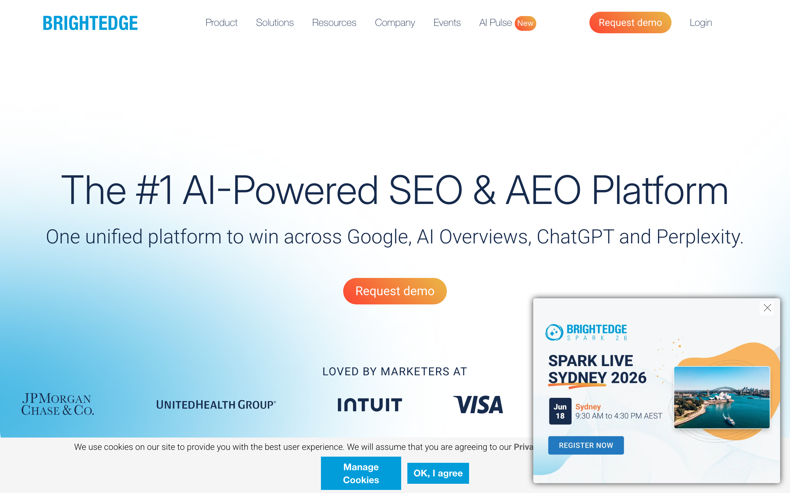 BrightEdge homepage