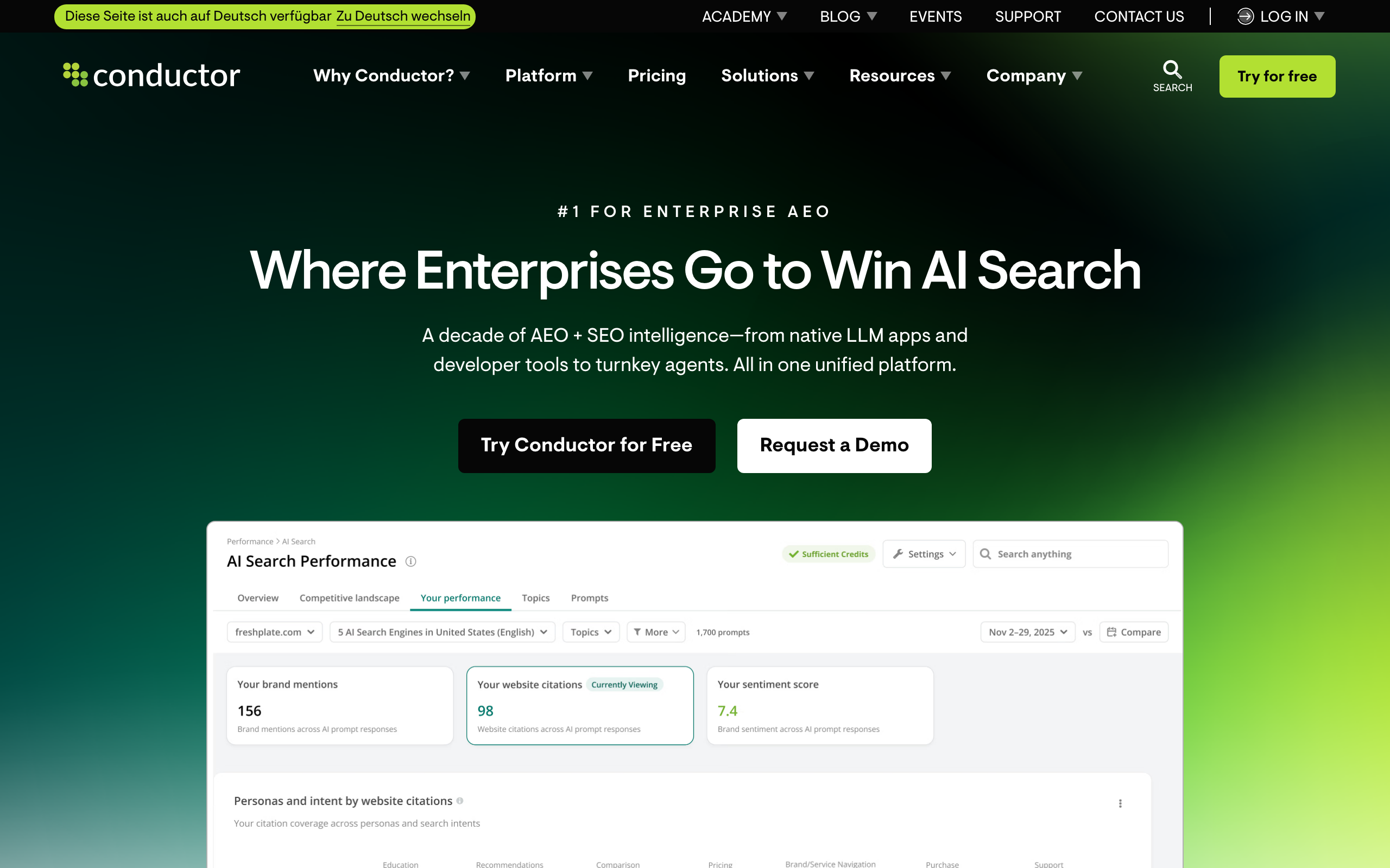 Conductor homepage