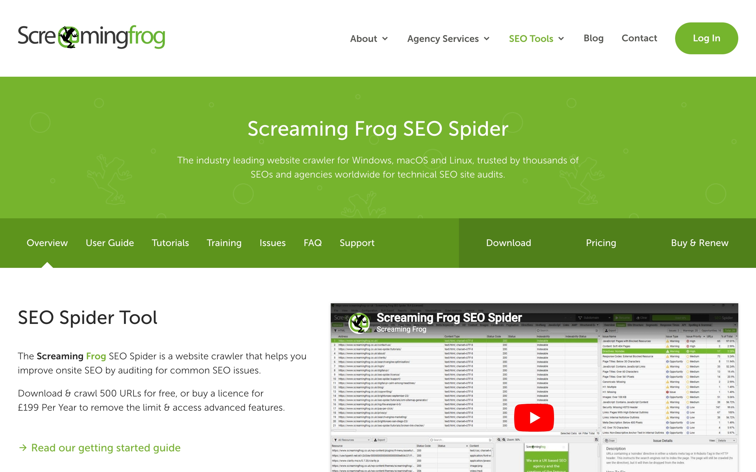 Screaming Frog SEO Spider