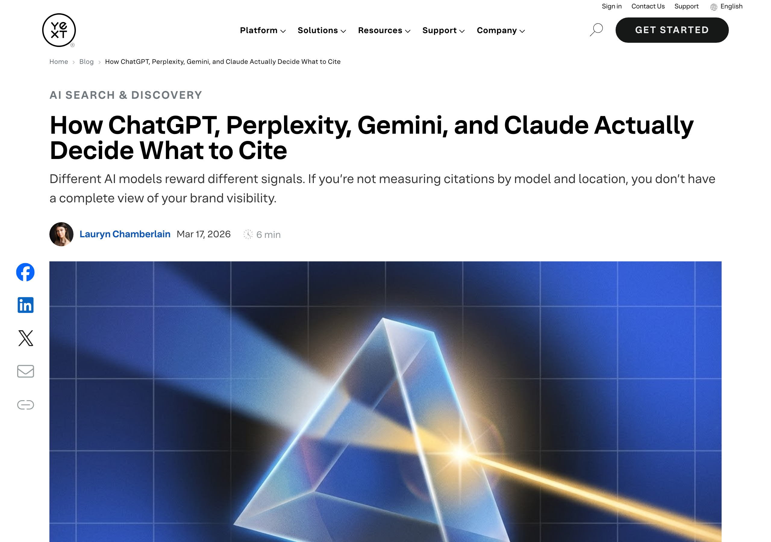 Yext research on how AI engines decide which sources to cite